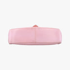 Fendi Logo Flap Bag Pink Leather — view 3