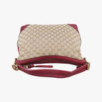 Gucci Miss GG Hobo Khaki Red Canvas Leather — view 8