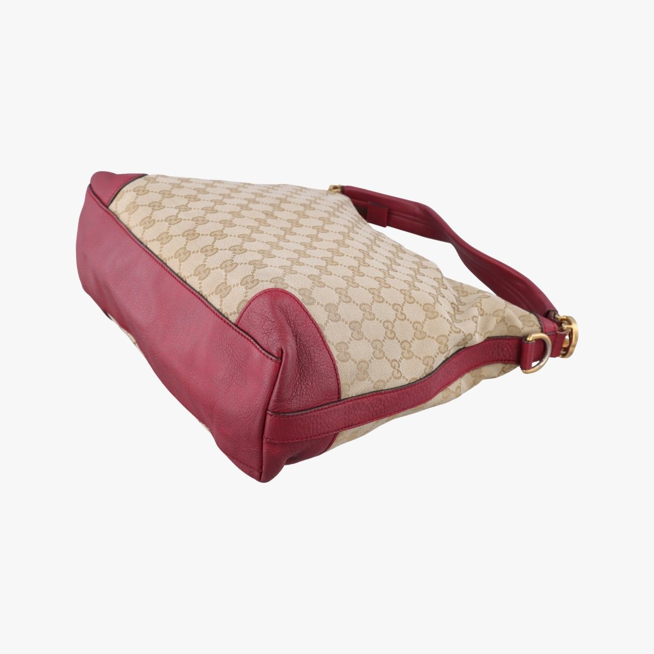 Gucci Miss GG Hobo Khaki Red Canvas Leather — view 6