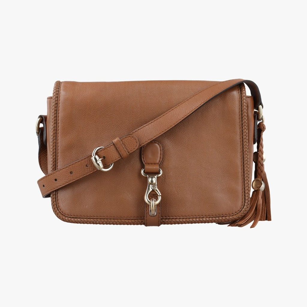 Gucci Marrakech Messenger Brown Leather