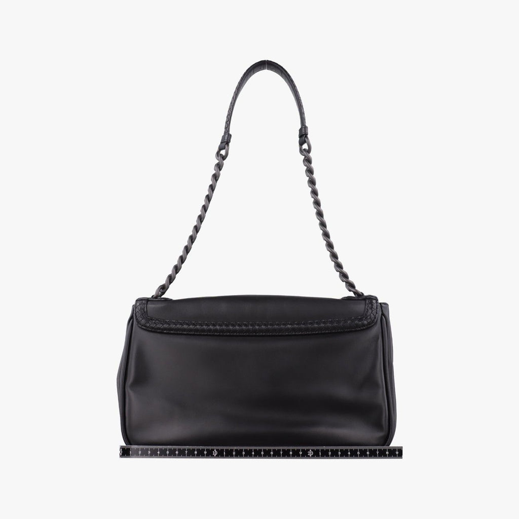 Bottega Veneta Intrecciato Black Lambskin Shoulder — view 2