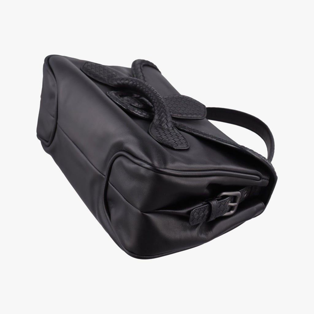 Bottega Veneta Intrecciato Black Lambskin Shoulder — view 4