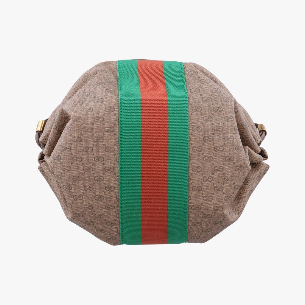 Gucci New Candy Brown Canvas Shoulder — view 3