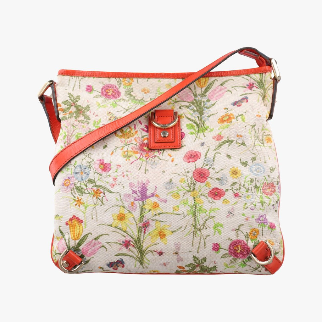 Gucci Flora Charmy Multicolor Canvas Shoulder