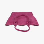 Bottega Veneta Cabas Tote Rose Red Lambskin — view 8