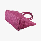 Bottega Veneta Cabas Tote Rose Red Lambskin — view 4