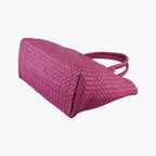 Bottega Veneta Cabas Tote Rose Red Lambskin — view 6