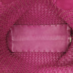 Bottega Veneta Cabas Tote Rose Red Lambskin — view 9