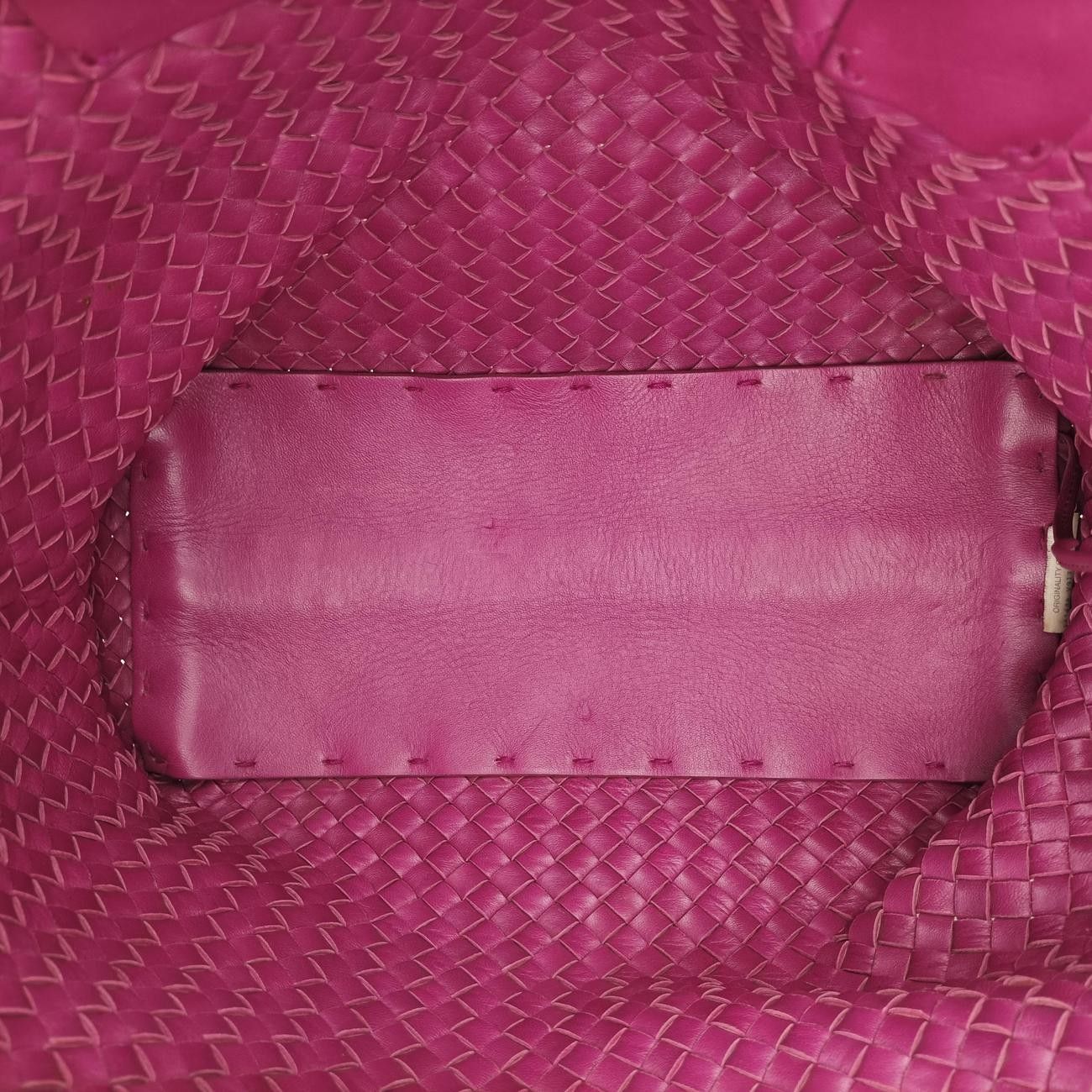 Bottega Veneta Cabas Tote Rose Red Lambskin — view 9