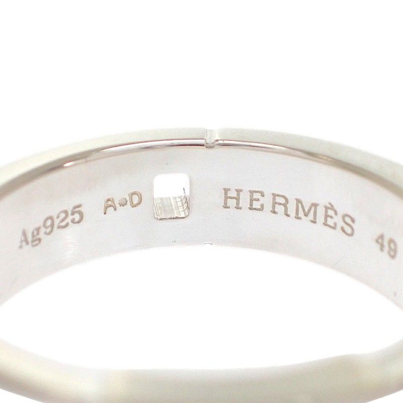 Hermes Newhela Cles Rin 49 Full Ring 925 Sterling Silver — view 6