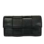 Bottega Veneta Wallet Cassette Black Leather