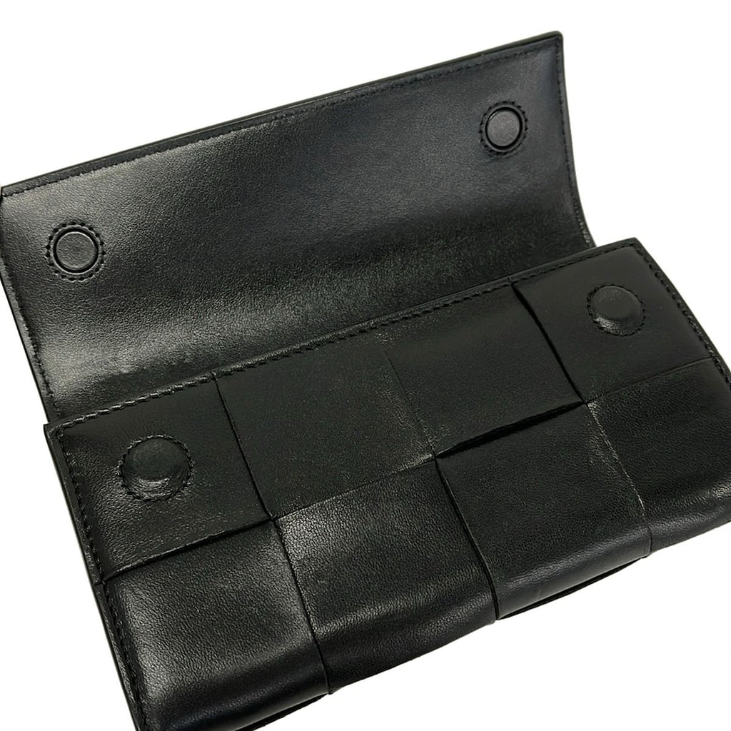 Bottega Veneta Wallet Cassette Black Leather — view 3