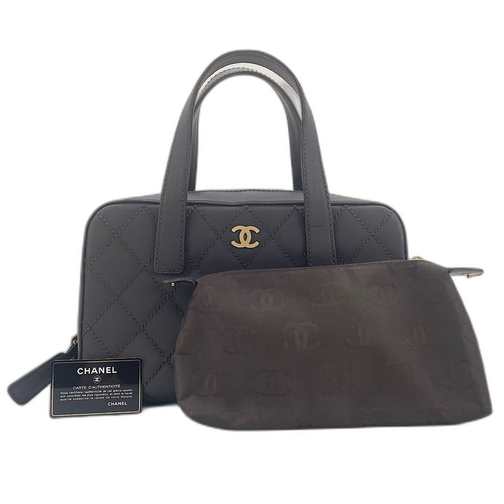 Chanel Handbag Quilted Brown