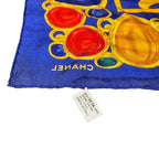Chanel Scarf Silk Scarves Blue — view 8