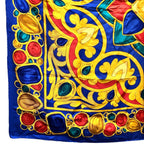 Chanel Scarf Silk Scarves Blue — view 4