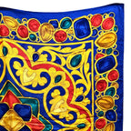 Chanel Scarf Silk Scarves Blue — view 3