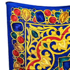 Chanel Scarf Silk Scarves Blue — view 2