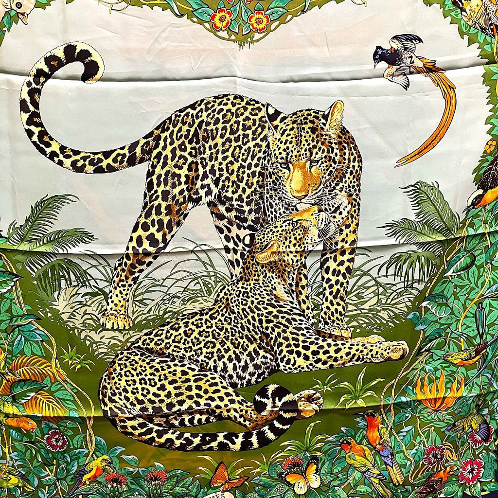 Hermes Carre 90 Jungle Love Scarf Silk — view 6