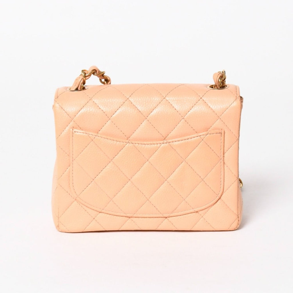 Chanel Mini Quilted 17 S Flap S Chain Shoulder Bag CC Logo Caviar Leather — view 2
