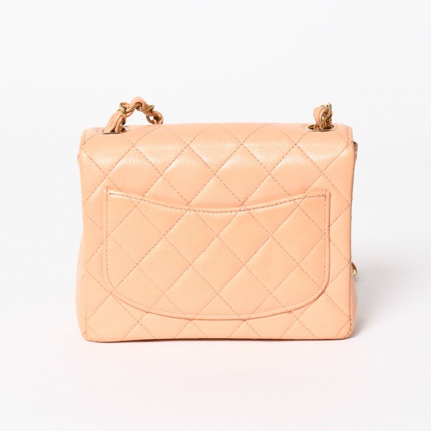 Chanel Mini Quilted 17 S Flap S Chain Shoulder Bag CC Logo Caviar Leather — view 2