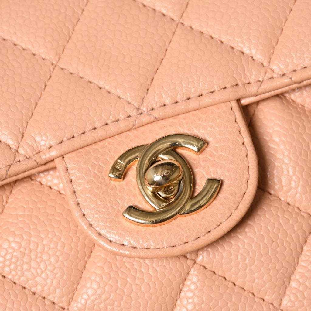 Chanel Mini Quilted 17 S Flap S Chain Shoulder Bag CC Logo Caviar Leather — view 8