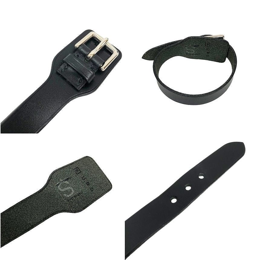 Hermes Leather Bracelet Etriviere S Black — view 3