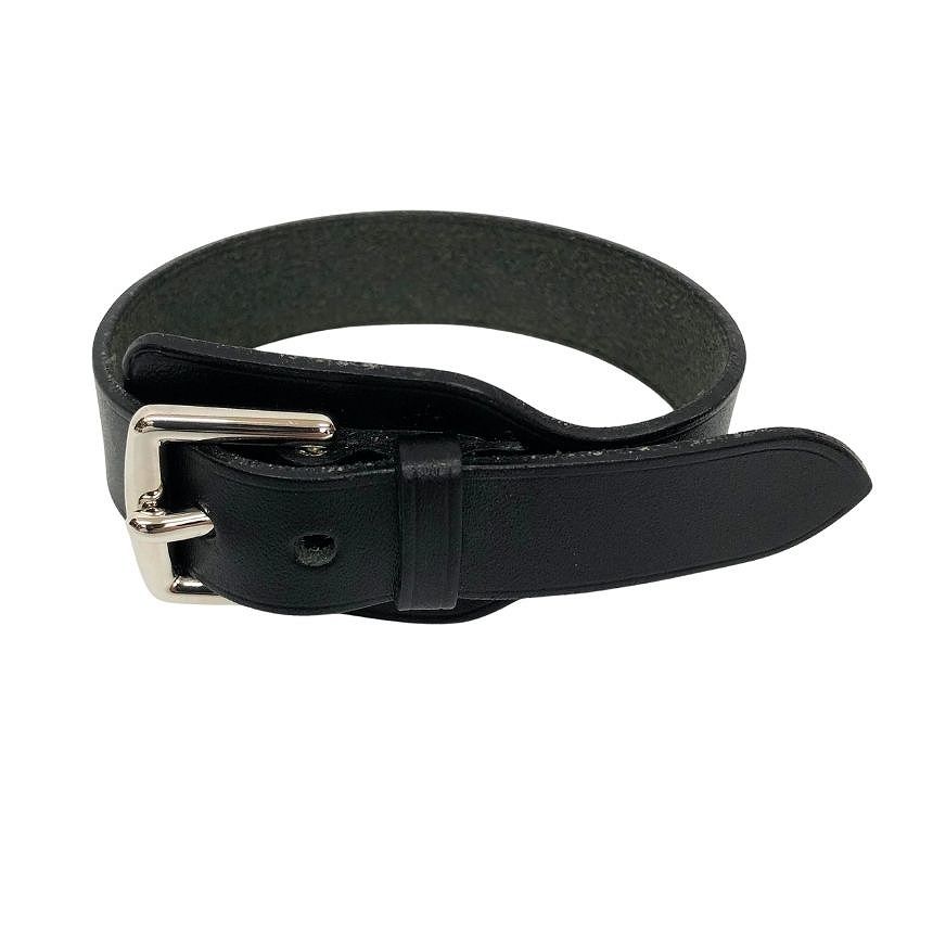 Hermes Leather Bracelet Etriviere S Black