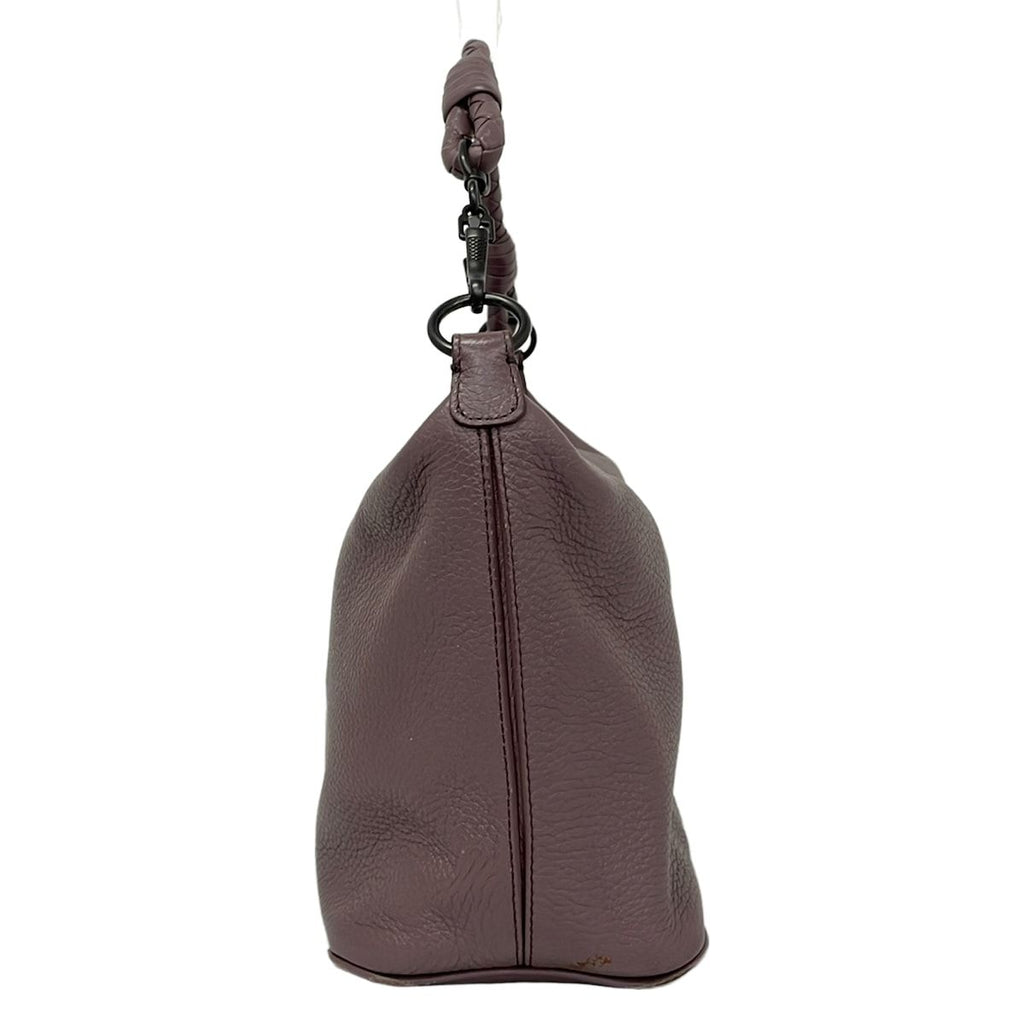 Bottega Veneta Shoulder Bag Purple Leather — view 2