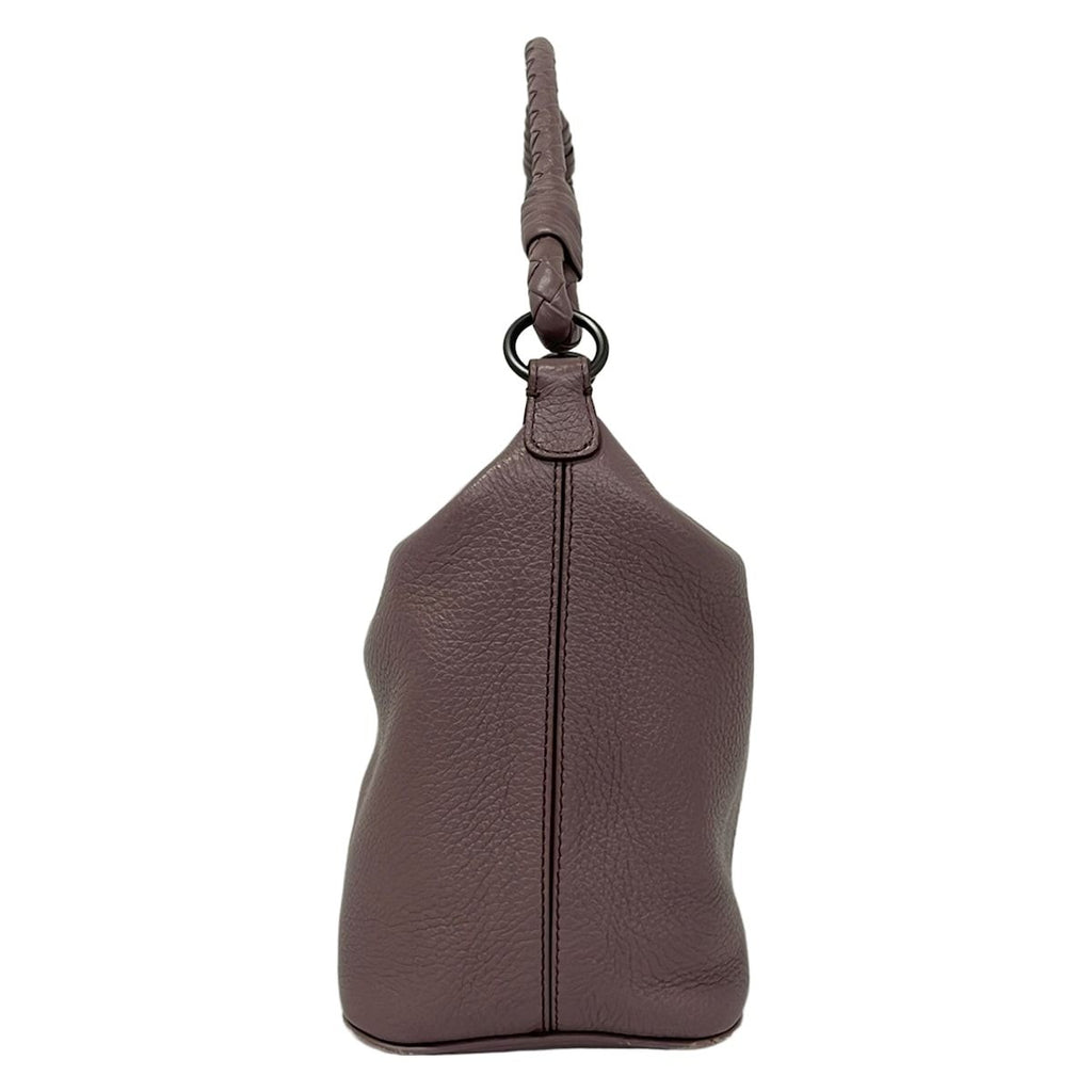 Bottega Veneta Shoulder Bag Purple Leather — view 4