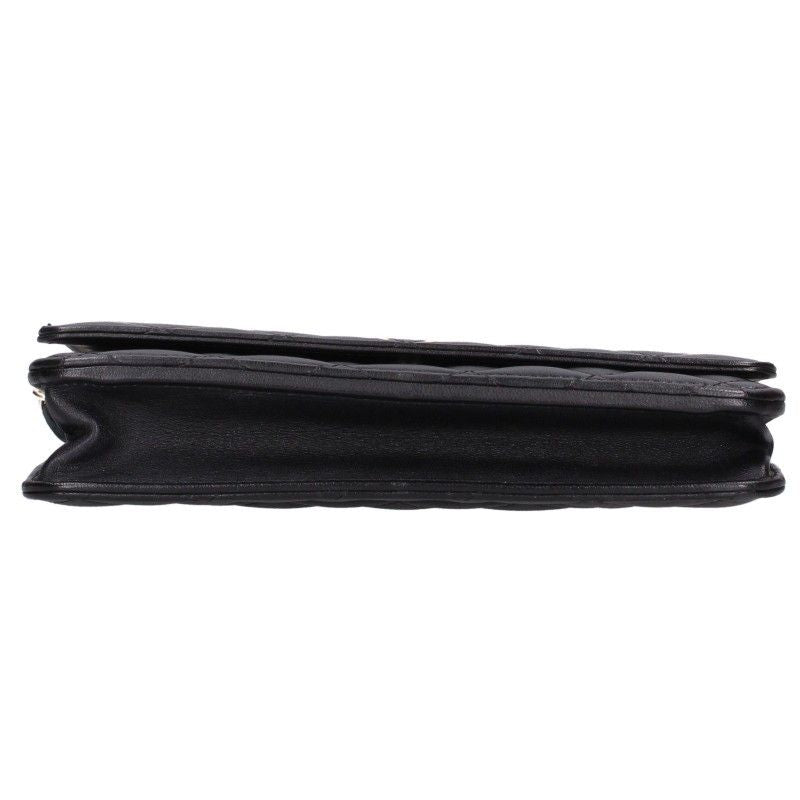 Chanel Quilted Lambskin Faux Pearl Chain Wallet Shoulder — view 3