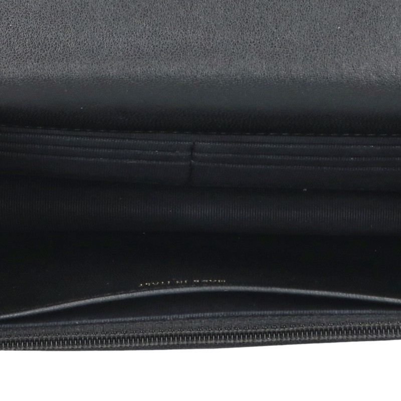 Chanel Quilted Lambskin Faux Pearl Chain Wallet Shoulder — view 2