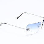 Chanel Rimless Sunglasses Rhinestone CC Logo Eyewear — view 3