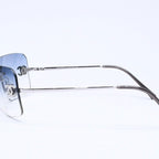 Chanel Rimless Sunglasses Rhinestone CC Logo Eyewear — view 5