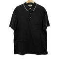 Hermes Short Sleeve Polo Shirt L Black Light Gray