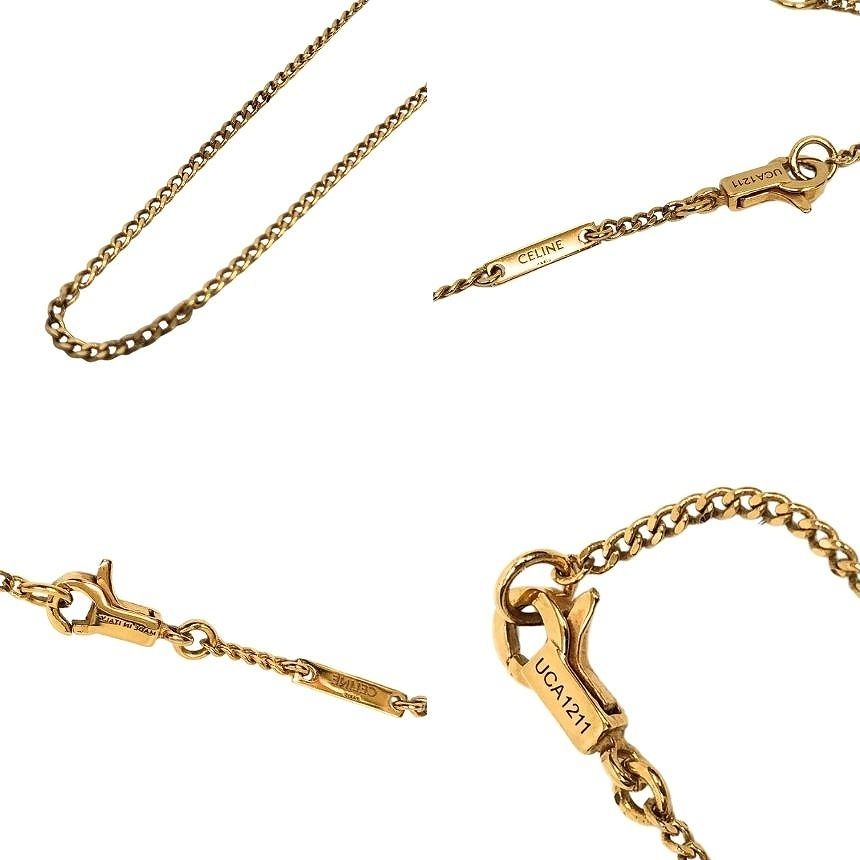 Celine Separable Chain Necklace Gold — view 3