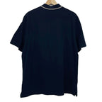 Hermes Short Sleeve Polo Shirt L Dark Navy Light Gray — view 2