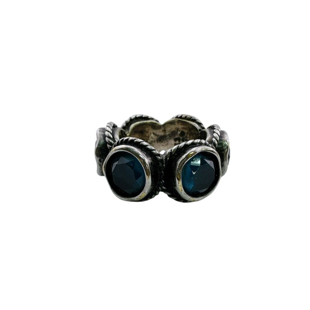 Gucci Swarovski Crystal Stone Interlocking Ring — view 2