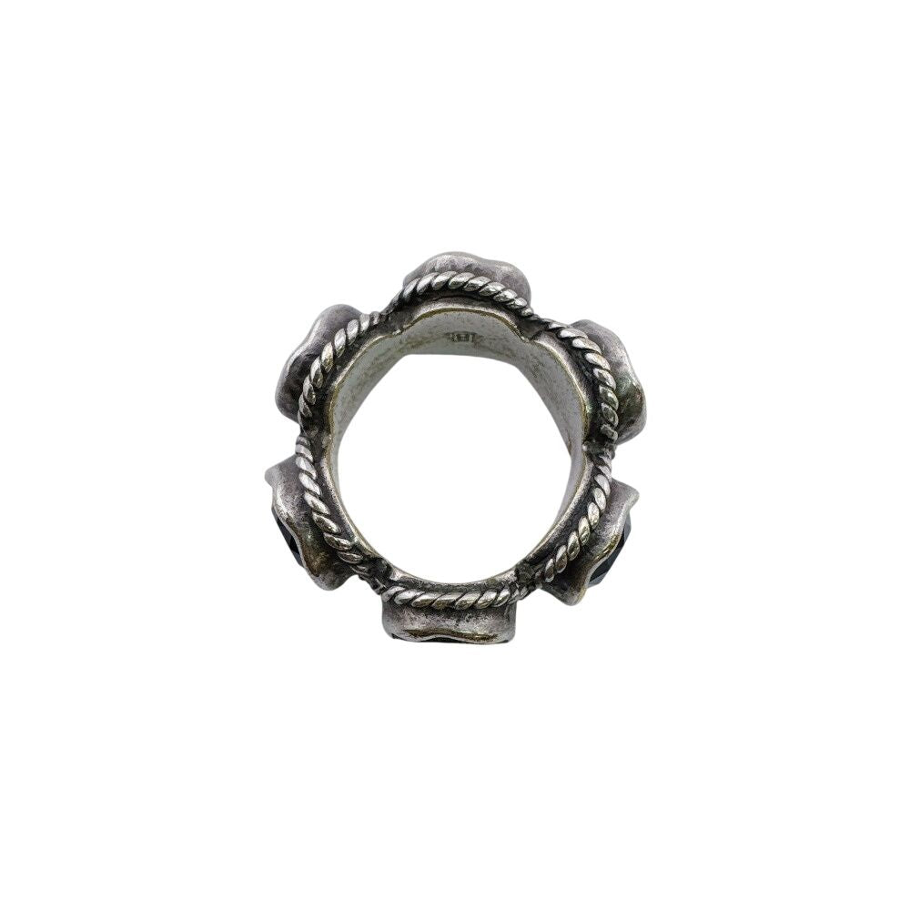 Gucci Swarovski Crystal Stone Interlocking Ring — view 4