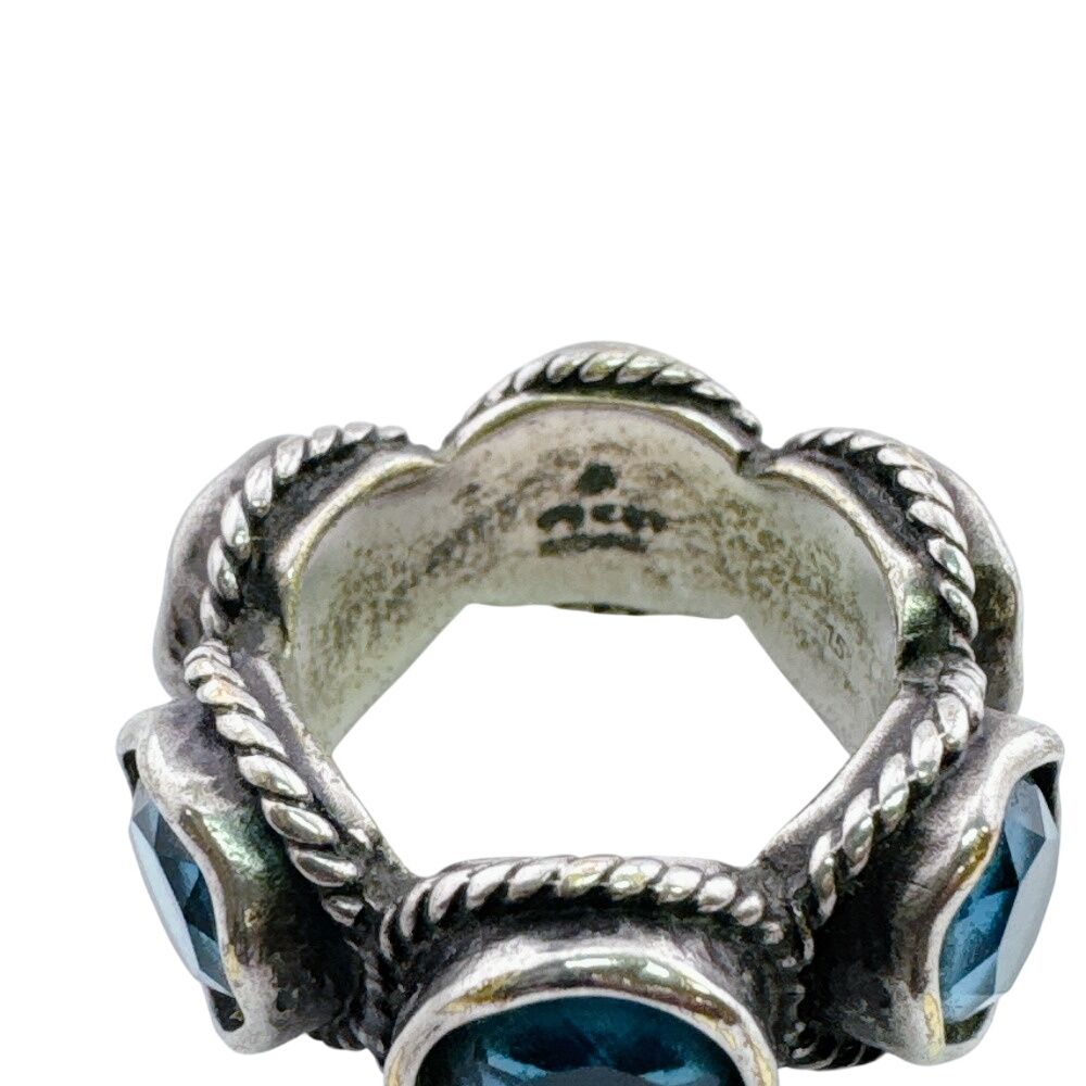 Gucci Swarovski Crystal Stone Interlocking Ring — view 6