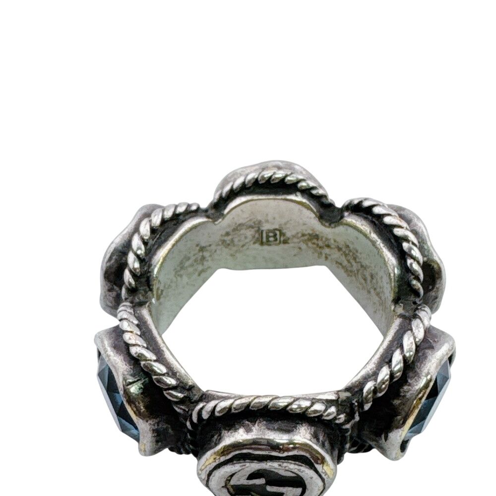 Gucci Swarovski Crystal Stone Interlocking Ring — view 5