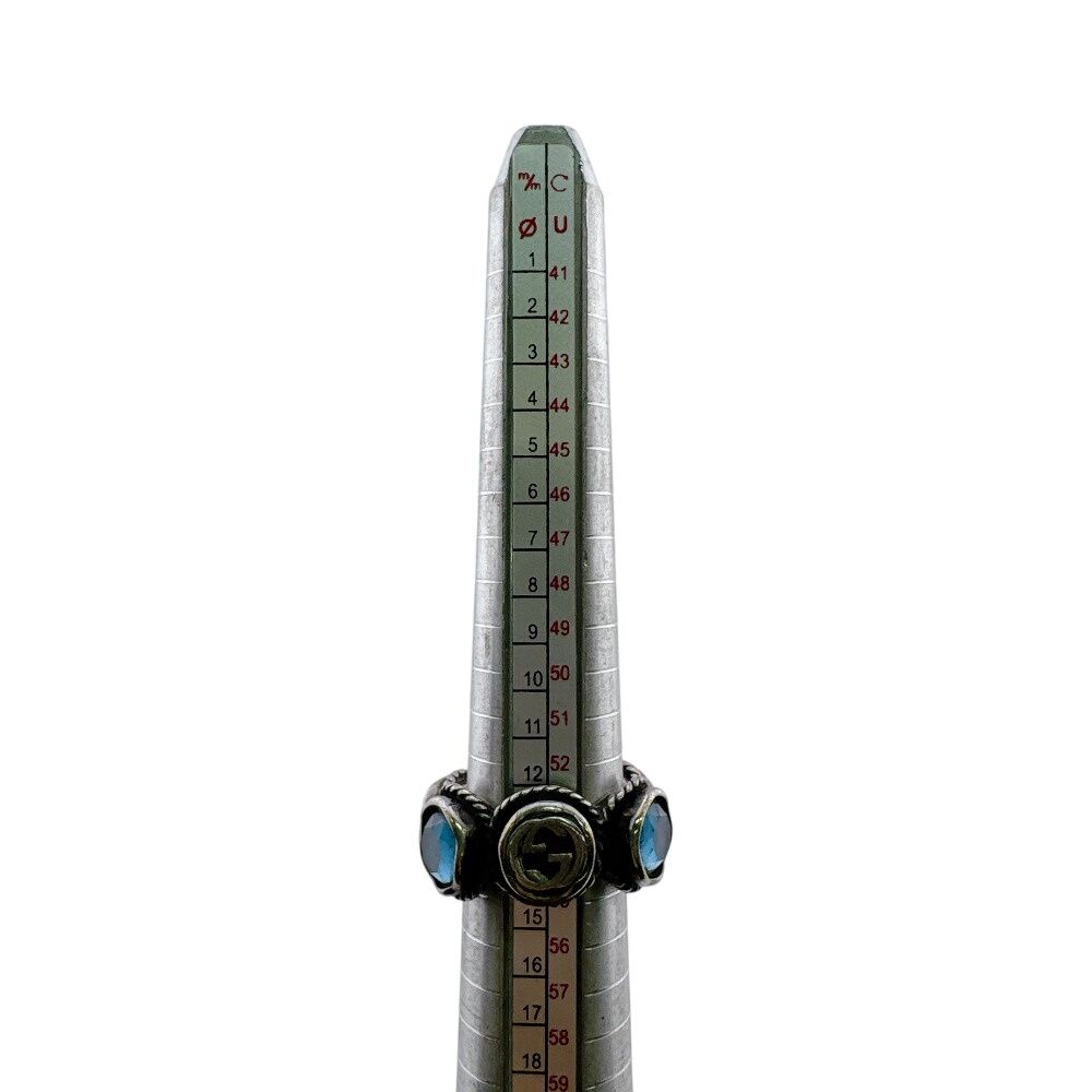Gucci Swarovski Crystal Stone Interlocking Ring — view 8