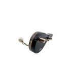 Chanel Tennis Racket Camellia CC Logo Pearl Quilted Charm Brooch — view 4
