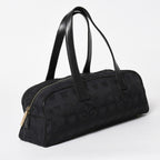 Chanel New Travel Line Mini Andbag Black CC Logo Nylon Jacquard Gold — view 3