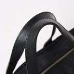 Chanel New Travel Line Mini Andbag Black CC Logo Nylon Jacquard Gold — view 7