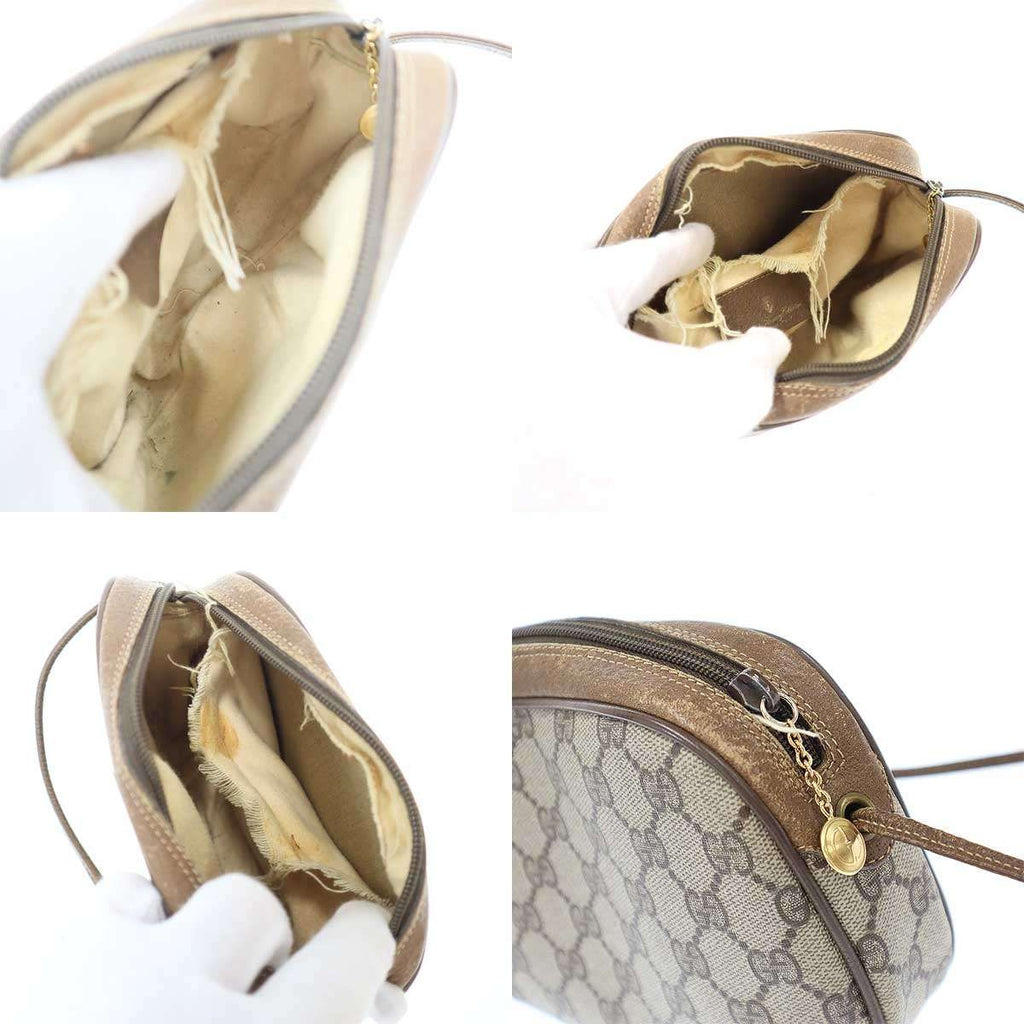 Gucci Vintage GG Supreme Sherry Line Mini Shoulder Bag Brown — view 7