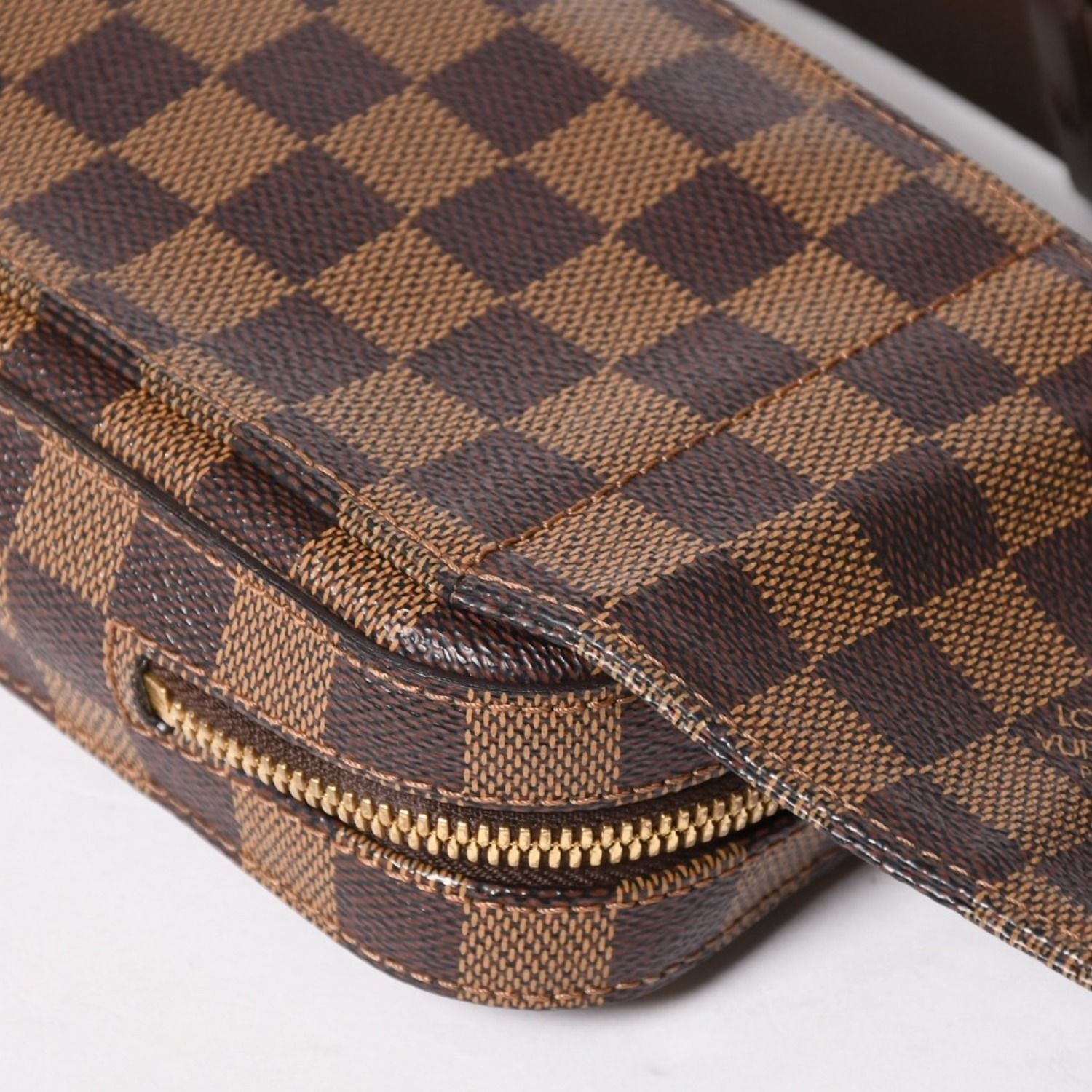 Louis Vuitton Geronimos Waist Bag Damier Brown Gold — view 5