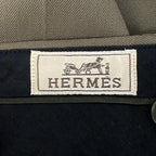 Hermes Pants 40 S Gray Beige Full Length — view 3