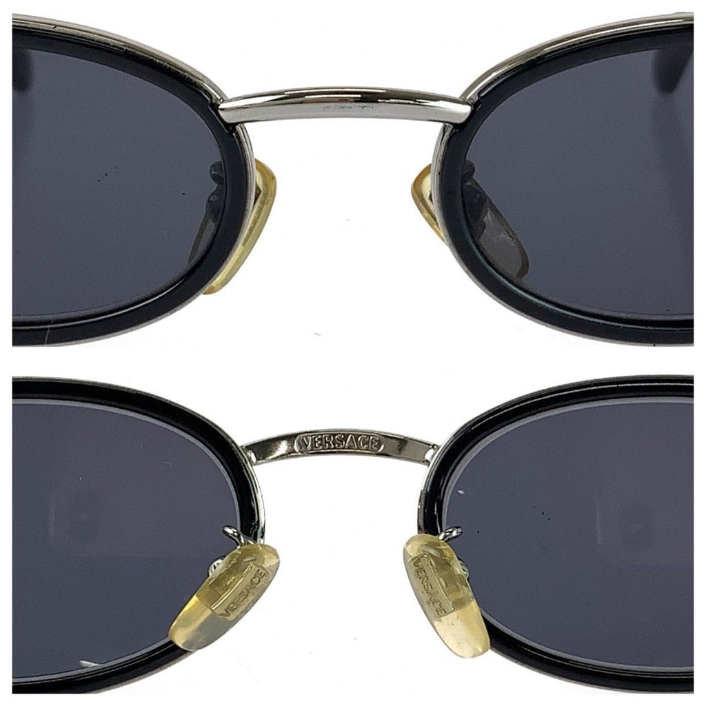 Loewe Vintage Medusa Black Silver Acetate Metal Mod Sunglasses Eyewear — view 5