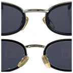 Loewe Vintage Medusa Black Silver Acetate Metal Mod Sunglasses Eyewear — view 5