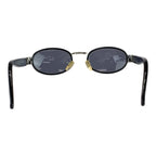 Loewe Vintage Medusa Black Silver Acetate Metal Mod Sunglasses Eyewear — view 3